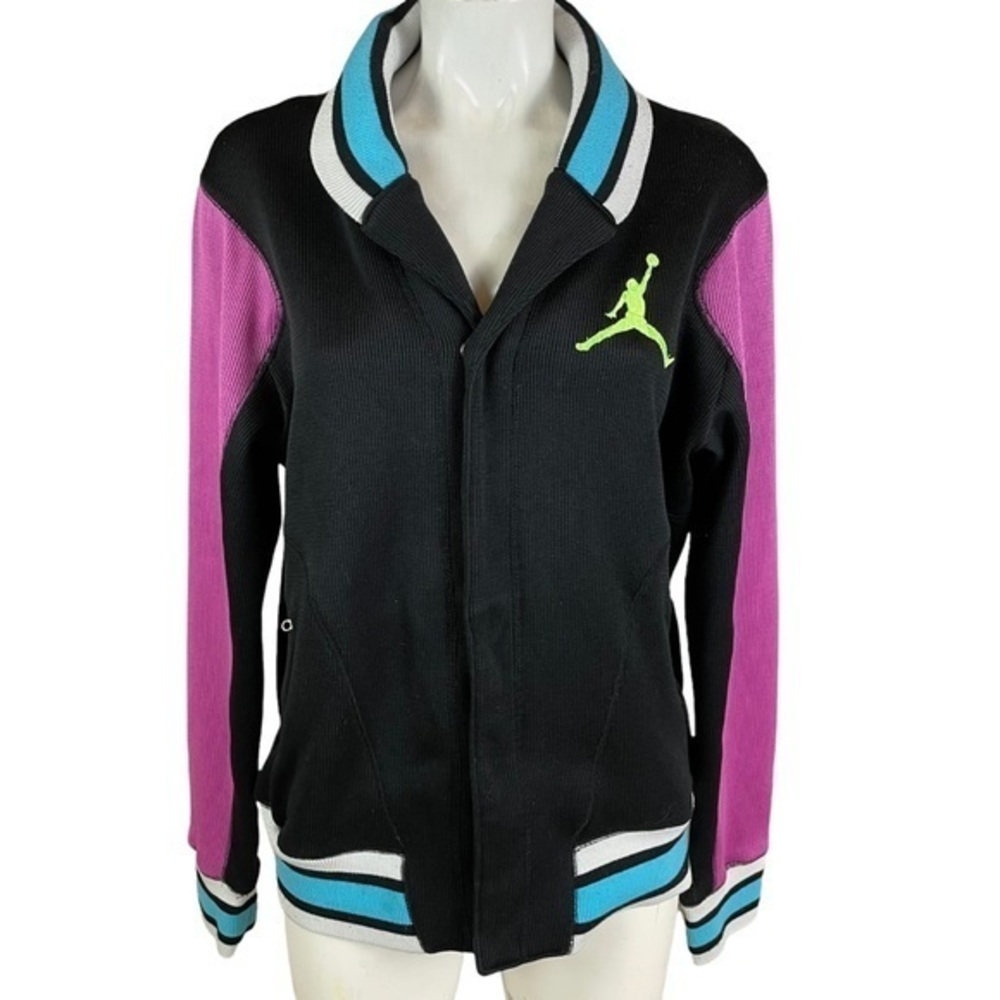 Nike Jordan Size Large Jumpman Logo Colorblock Long Sleeve Track Jacket E183